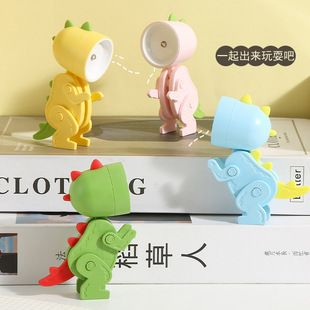 چراغ کتابی LED حیوانات خانگی، دکوری میز، چراغ شب کارتونی دایناسور