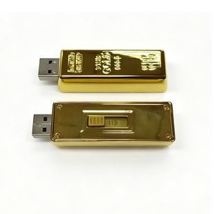 فلش مموری ۶۴ گیگابایتی طلایی USB3.0 مدل شمش طلا
