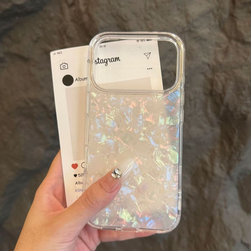 مناسب برای قاب گوشی موبایل Apple 17pro shell 17promax حلقه دوربین آبکاری آیفون16 رنگارنگ آبکاری 17هوا IMD دو در یک