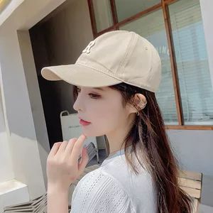 کلاه بیسبالی قهوه‌ای (طرح R) زنانه و مردانه، مناسب سرهای بزرگ، لاغرکننده صورت، شیک و اسپرت