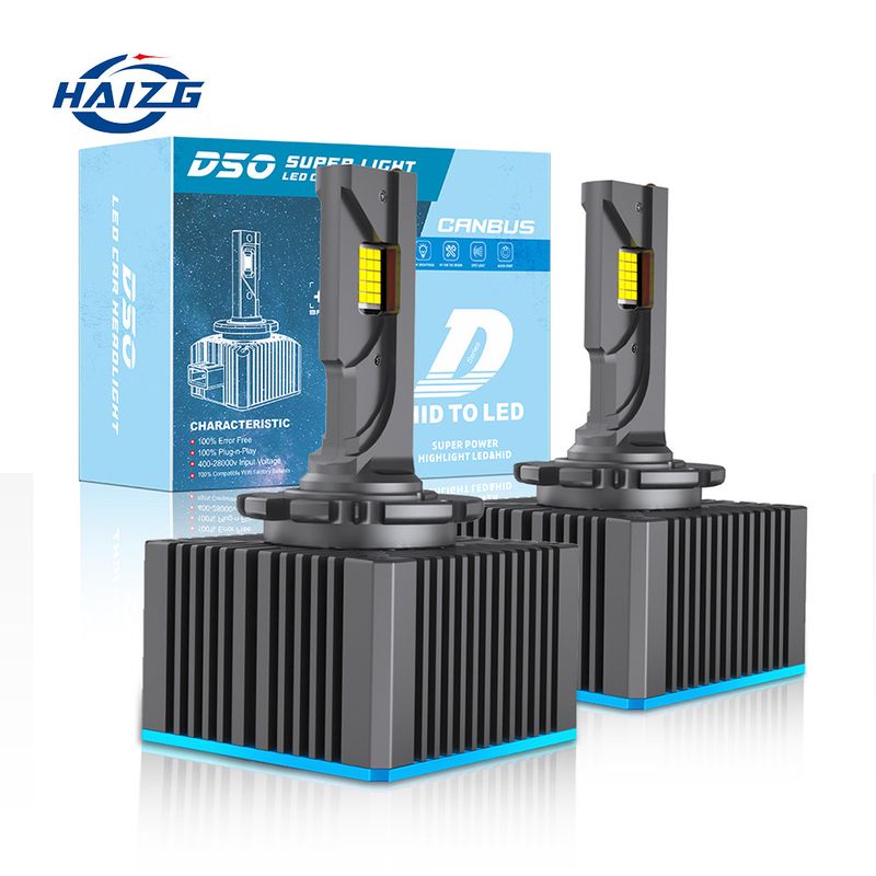 چراغ جلو LED ماشین HAIZG سری D D1S/D2S/D3S/D4S/D8S رمزگشایی با روشنایی بالا چراغ جلوی مستقیم پلاگین جلو... حجم فروش TOP10%