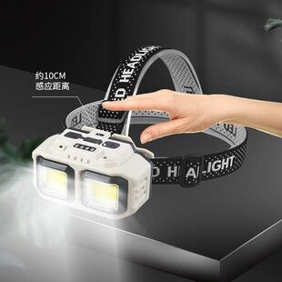هدلایت شارژی حرفهای XPE+LED+COB با نور قوی و باتری طولانی