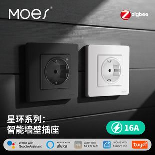 خانه هوشمند Tuya برنامه سوکت هوشمند Zigbee زمان‌بندی از راه دور پایش برق سوکت دیواری اروپا تحویل دسته‌ای مختلط 48 ساعت