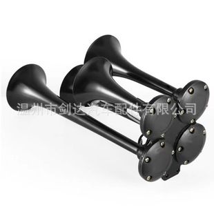 چهار شیپور کروم متال با کنترل الکتریکی ۴PIP AIR HORN برای کامیون و کامیونت