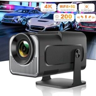 پروژکتور بین‌المللی پروژکتور خانگی HY320Mini با کیفیت بالا 4K آندروید 14 پروژکتور قابل حمل بی‌سیم تلفن همراه ظرف 48 ساعت ارسال می‌شود