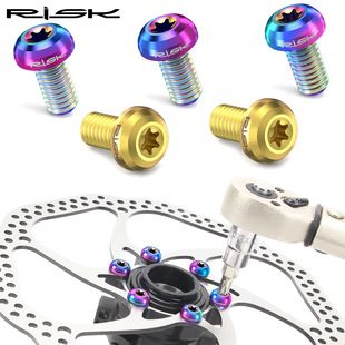 پیچ دیسک ترمز دوچرخه تیتانیوم T25 سایز M5x10
