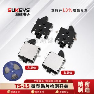 عرضه مستقیم سازنده کلید قابل ردیابی TS-15 نوار سوئیچ محدود کننده لمسی نور میکرو لایت سوئیچ بازنشانی چپ و راست TS-15 ظرف 48 ساعت ارسال می شود