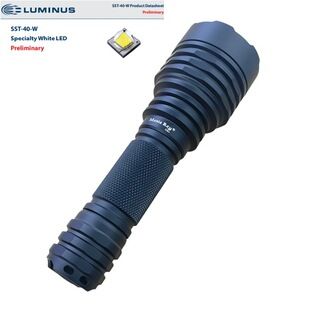 چراغ قوه قدرتمند C8+ با SST40 نسل دوم 20 وات، 2000 لومن، باتری 18650