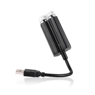 چراغ سقفی لیزری ستاره‌ای USB خودرو با کنترل صدا