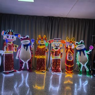 لباس عروسکی فانوس LED الهه ثروت اژدها