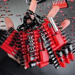 ست بیت پیچگوشتی S2 مشکی با مغناطیس قوی و نگهدارنده