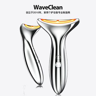 دستگاه ماساژ گردن و صورت WaveClean با EMS و نور قرمز و آبی
