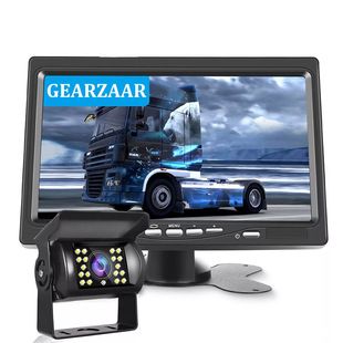 مانیتور 7 اینچی با کیفیت بالا روی خودرو، مانیتور مانیتورینگ دروگر، ورودی ویدیوی تک کاناله کامیون، تصویر معکوس، ارسال ظرف 48 ساعت