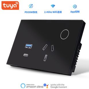 سوکت هوشمند USB وای فای 16 آمپر با شارژر PD30 وات