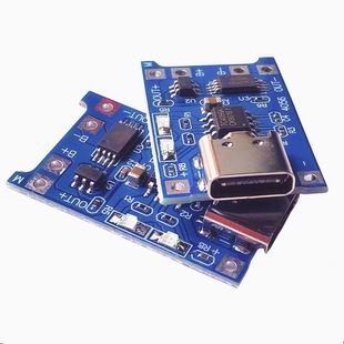 ماژول شارژ باتری لیتیومی TP4056 1A با پورت Type-C و محافظت دوکاره