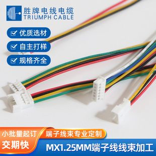 کابل اتصال ترمینال MX1.25 با کانکتور نر و ماده برای فن و بلندگو، سیم مسی قلع‌اندود 2.0mm برای LED
