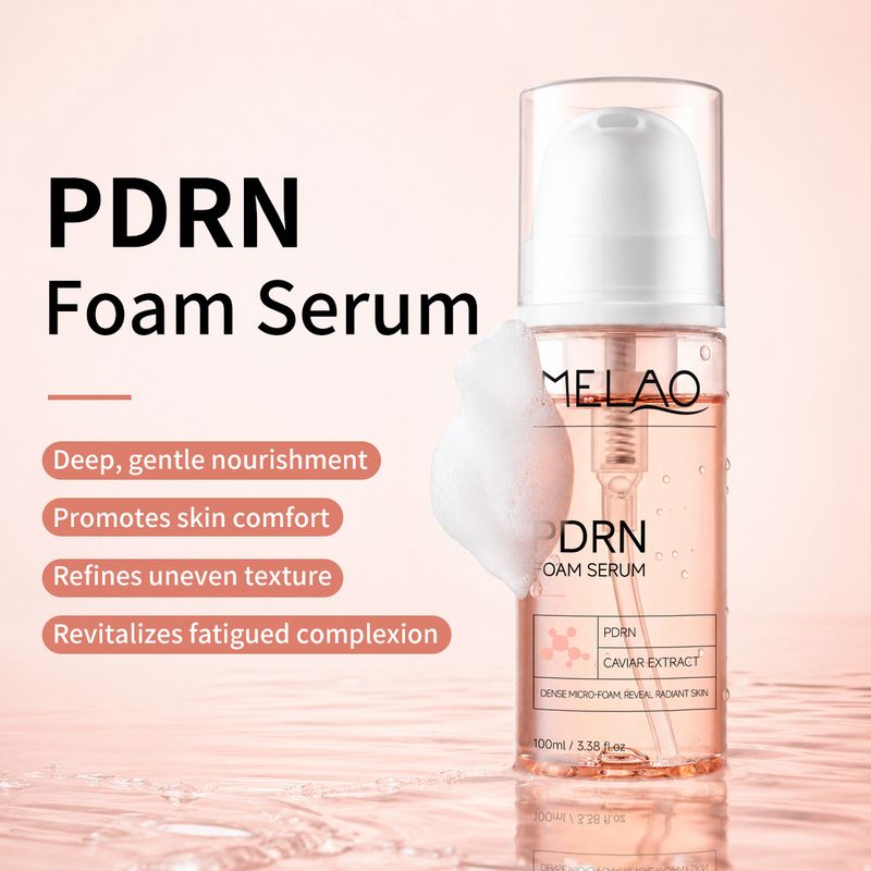سرم فوم 100 میلی لیتری PDRN مرطوب کننده حباب اسانس فوم غیر چسبنده سرم مایع اسانس فروش 10% برتر