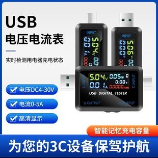 تست‌گر دیجیتال ولتاژ و جریان DC 4.5 تا 36 ولت با نمایشگر و پورت USB Type-C