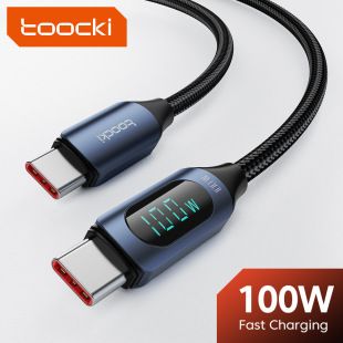 کابل شارژ Toocki PD100W C to C مناسب گوشی و لپتاپ