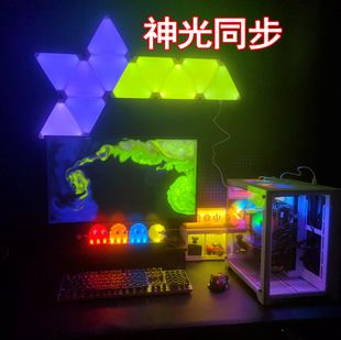 نورپردازی سینک با پنل مثلثی RGB برای گیمرها