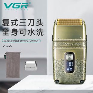 ریش‌تراش برقی سه‌تیغه شارژی ضدآب VGR335