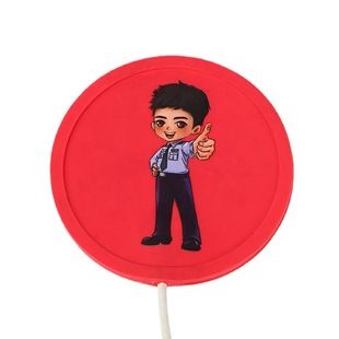 زیر لیوانی USB گرمکن دار کارتونی با طرح نان PVC