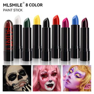 رژ لب مشکی و خمیر نقاشی صورت هالووین MLSMILE
