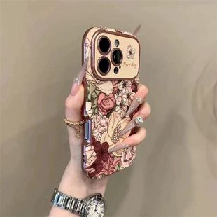 گل های رنگ روغن یکپارچهسازی با سیستمعامل مناسب برای قاب گوشی موبایل iPhone17pro Apple 16pro leather 15pro window 14pro دسته مخلوط ظرف 48 ساعت ارسال می شود