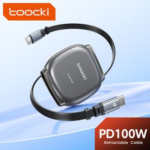کابل شارژ جمعشونده 100 وات Toocki مناسب آیفون، مکبوک و آیپد