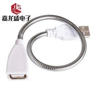 سیم رابط USB با روکش فلزی فنری برای چراغ رومیزی