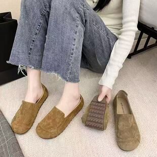 کفش پارچه‌ای زنانه سبک پکن، مدل لوفرو راحتی، مناسب استفاده روزمره و داخلی