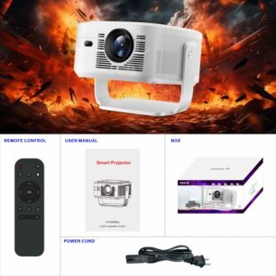 پروژکتور جدید بین‌المللی HY450Max خانگی با کیفیت فوق‌العاده با کیفیت 8K پروژکتور قابل حمل اندروید 14 در عرض 48 ساعت ارسال می‌شود