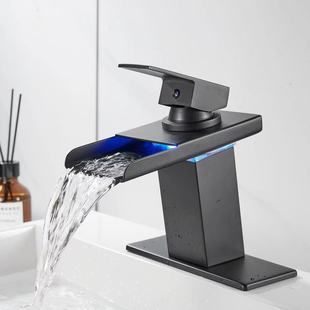 شیر آبشاری LED براق استیل ضدزنگ برای سینک بزرگ