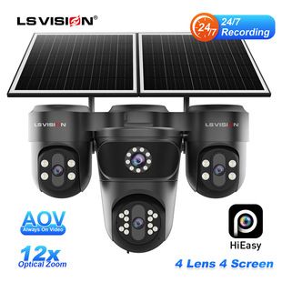 دوربین سولار AOV 4K چهار لنز چرخشی با ضبط ۲۴ ساعته
