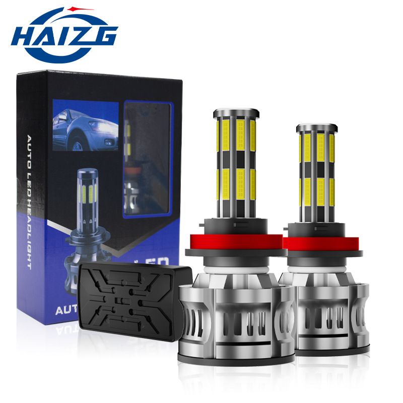 HAIZG لامپ بزرگ LED ماشین 16 وجهی مرزی N16 چراغ جلوی درخشان شانزده وجهی پرقدرت اصلاح شده چراغ ماشین چراغ LED MT/گیربکس دستی