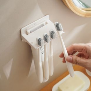 جا مسواک برقی قفسه نگهدارنده دیواری بدون پانچ قفسه نگهدارنده دیواری قفسه نگهداری مسواک حمام