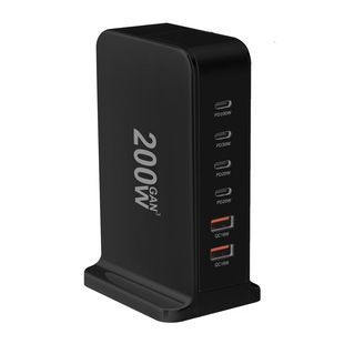 شارژر رومیزی 200 وات چندکاره 2A4C مناسب لپ‌تاپ