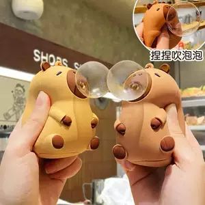 اسباببازی ضد استرس کاپیبارا حبابساز با آویز کلید