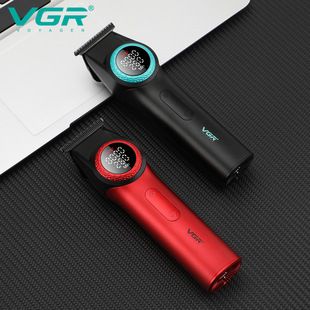 ماشین اصلاح حرفه‌ای مردانه برقی VGR977 با پایه شارژ و نمایشگر دیجیتال