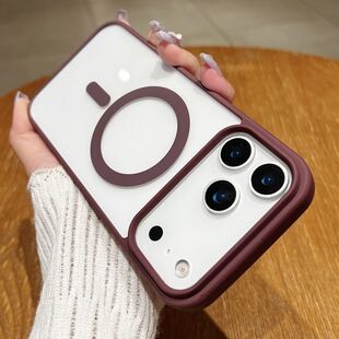 قاب موبایل ماکارونی مغناطیسی اپل 17 ایر و پرو، ساده و ضد ضربه، عمده