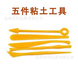 مجموعه ۵ تکه ابزار مدلسازی و حکاکی خمیر و گل رس سبک