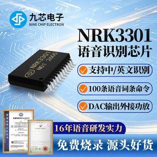 چیپ تشخیص صدا NRK3301 با پشتیبانی از چینی و انگلیسی