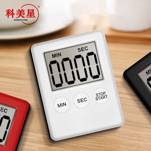 تایمر دیجیتال مینی فوق‌نازک با نمایشگر LED بزرگ، دارای باتری و آهنربا