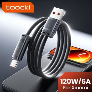 Tookci برای کابل داده تلفن همراه 120 واتی شیائومی مناسب است کابل شارژ سریع استاندارد طلایی کابل شارژ سیلیکونی شارژ فوق العاده سریع کابل شارژ ترکیبی تحویل در 48 ساعت