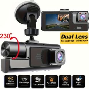 دوربین خودرو A22 دو لنزه 1080P+720P