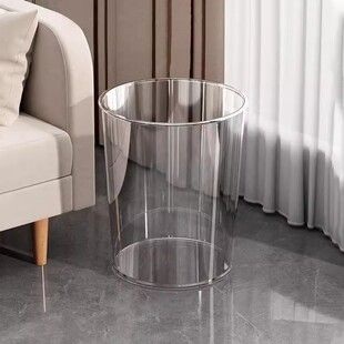 سطل زباله اکریلیک شفاف لوکس برای پذیرایی و آشپزخانه، طرح خلاقانه و مدرن، ارسال ۴۸ ساعته