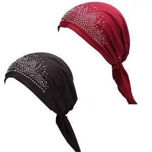 کلاه جدید اروپایی-آمریکایی با طرح قوسی و سنگ‌دوزی، دستار هندی، هدبند کشی ساده