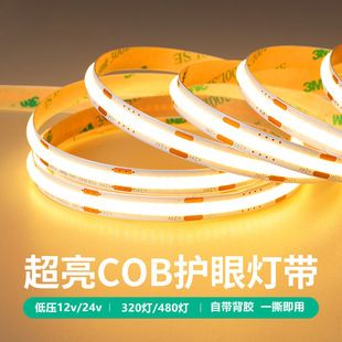 نوار الایدی COB انعطافپذیر ۱۲/۲۴ ولت با گواهی ETL عرض ۸ میلیمتر