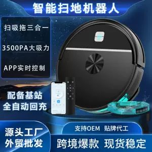 جاروبرقی رباتیک هوشمند سهکاره با کنترل اپلیکیشن، شارژ خودکار، مناسب واردات از چین