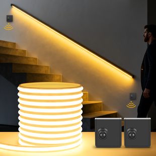 نوار LED نئون COB با سنسور PIR 24 ولت، قابل حمل 3/5/10 متری